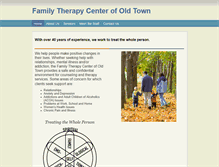 Tablet Screenshot of familytherapycenterofoldtown.com